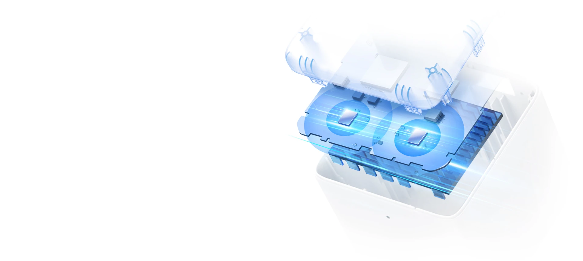 Illustration MERCUSYS des appareils connectés au réseau Halo