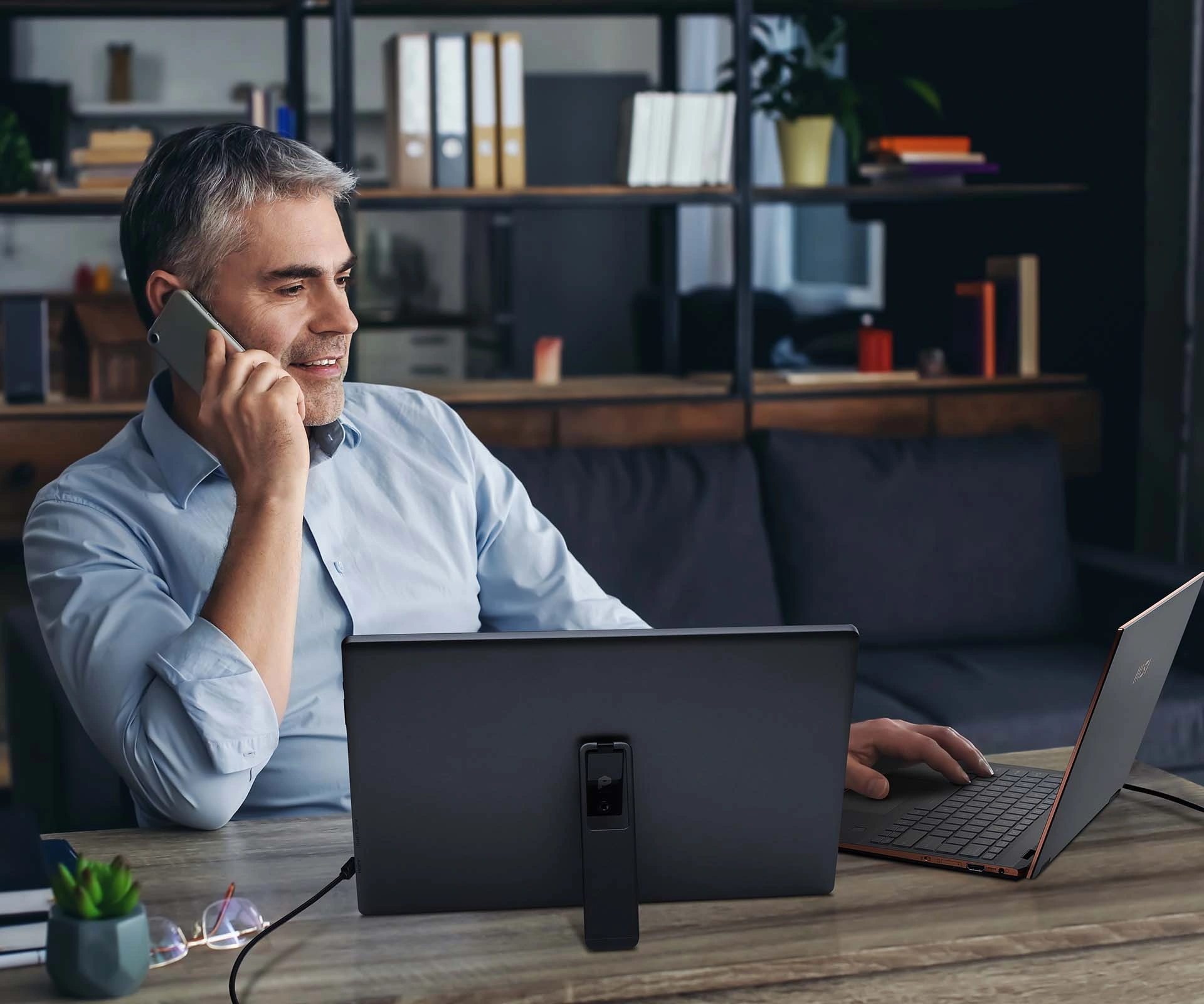 MSI PRO MP161 E2U utilisé comme second écran de travail