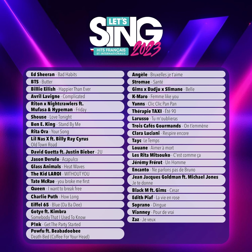 Let’s Sing 2023 – 2 Mics Pack (Nintendo Switch)