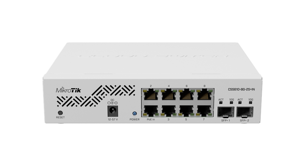 MikroTik CSS610-8G-2S+IN - vue 3
