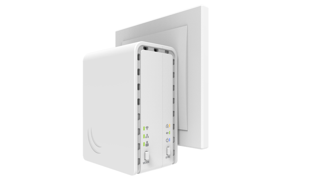 MikroTik PWR-LINE AP (EU plug) - vue 2