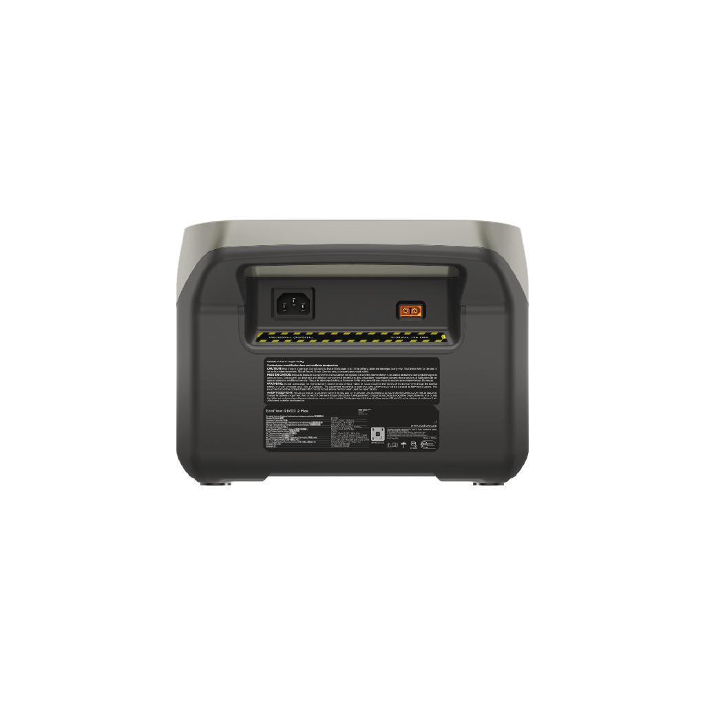 EcoFlow RIVER 2 Max 512 Wh, 500 W, prises EU Schuko Type F, connectique arrière