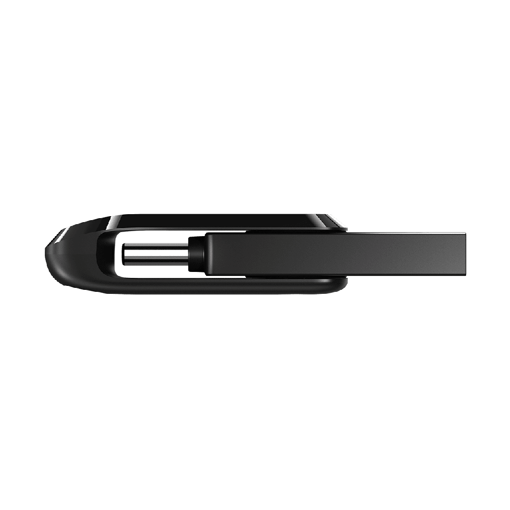 SanDisk Ultra Dual Drive Go noire, vue de côté