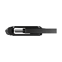 SanDisk Ultra Dual Drive Go noire, vue de côté