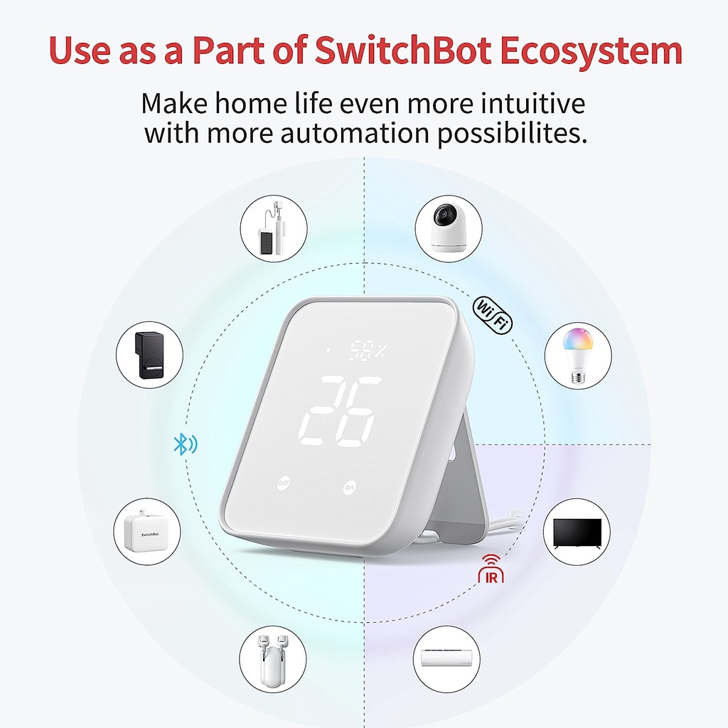 SwitchBot Hub 2 wifi ,télécommande Intelligente, Compatible Alexa avec Google Assistant