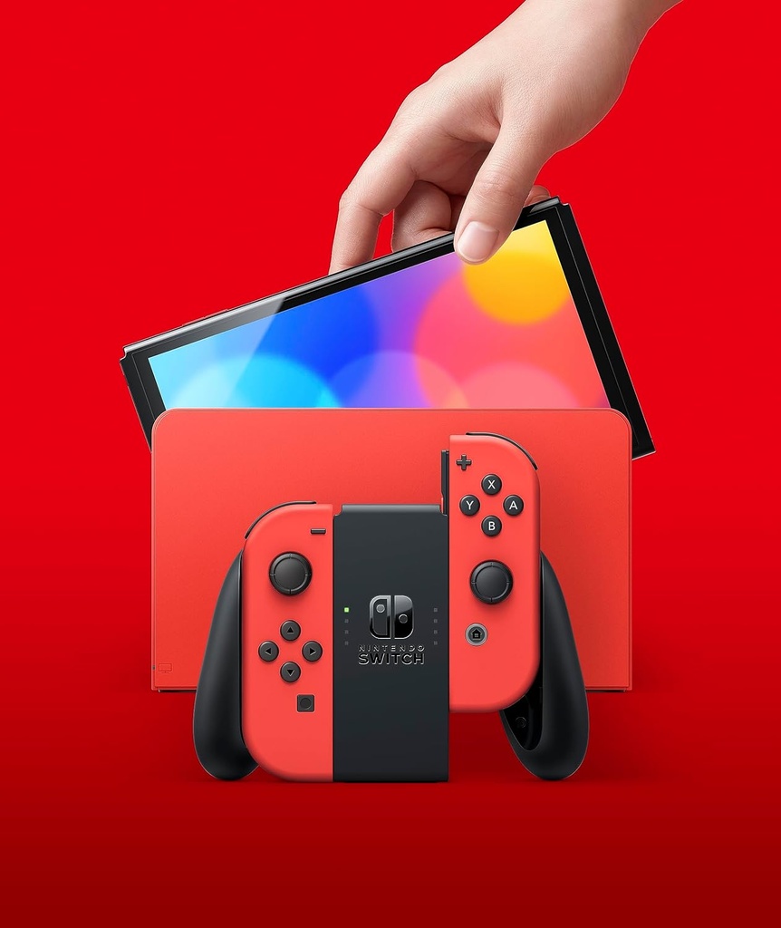 Nintendo Switch (modèle Oled) Edition Mario (rouge)