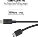 Belkin BOOSTCHARGE Câble USB-C vers Lightning Certifié MFi 1.2M