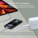 Belkin Chargeur secteur USB-C PD 40 W (deux ports USB-C, 20 W