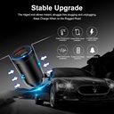 AILKIN Car Charger USB C, 38W PD & QC 3.0 F