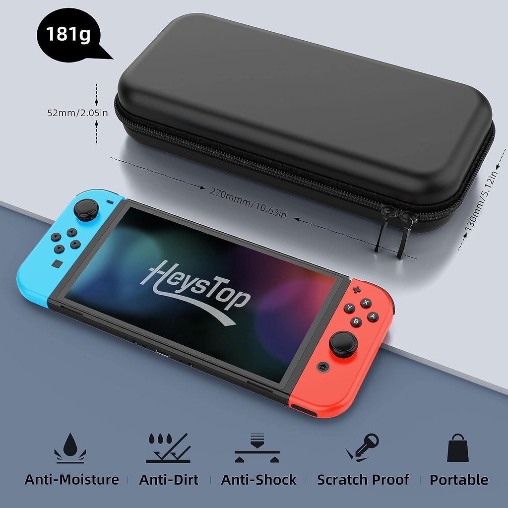 HEYSTOP Kit D'accessoires Tout-en-un Pour Nintendo Switch