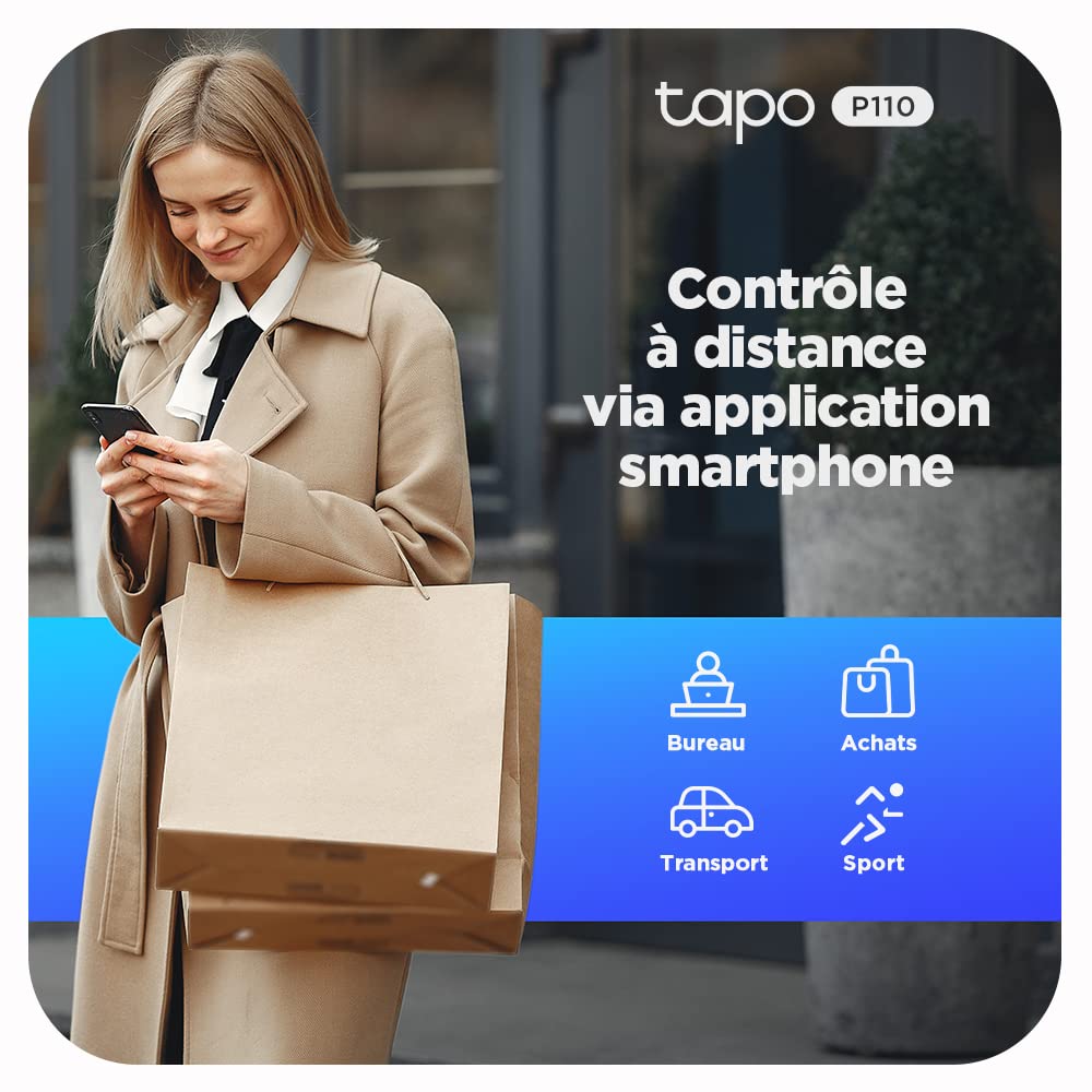 TP-Link  Prise Connectée WiFi, 16A Type E, Tapo P110