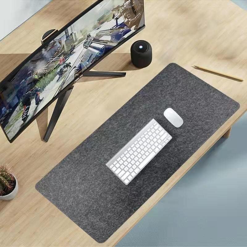 DAWNTREES Tapis de Bureau en Feutre pour Ordinateur de Bureau(antidérapant)