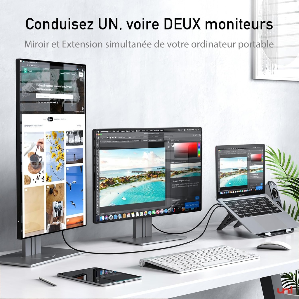 uni Câble USB C vers HDMI 4K