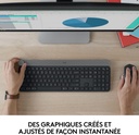 Logitech Craft Clavier sans fil,Rétro-éclairage  Molette de Contrôle