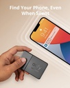 Eufy Security SmartTrack Card (Noir, 1-Pack), Fonctionne avec Apple Find My (iOS uniquement) Étanche, Jusqu'à 3 ans d'autonomie