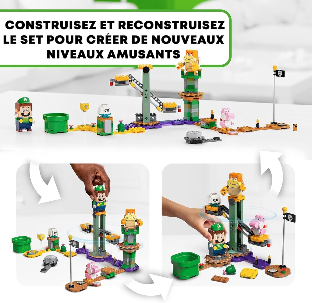 LEGO 71387 Super Mario Pack de Démarrage Les Aventures de Luigi, Jouet de Construction