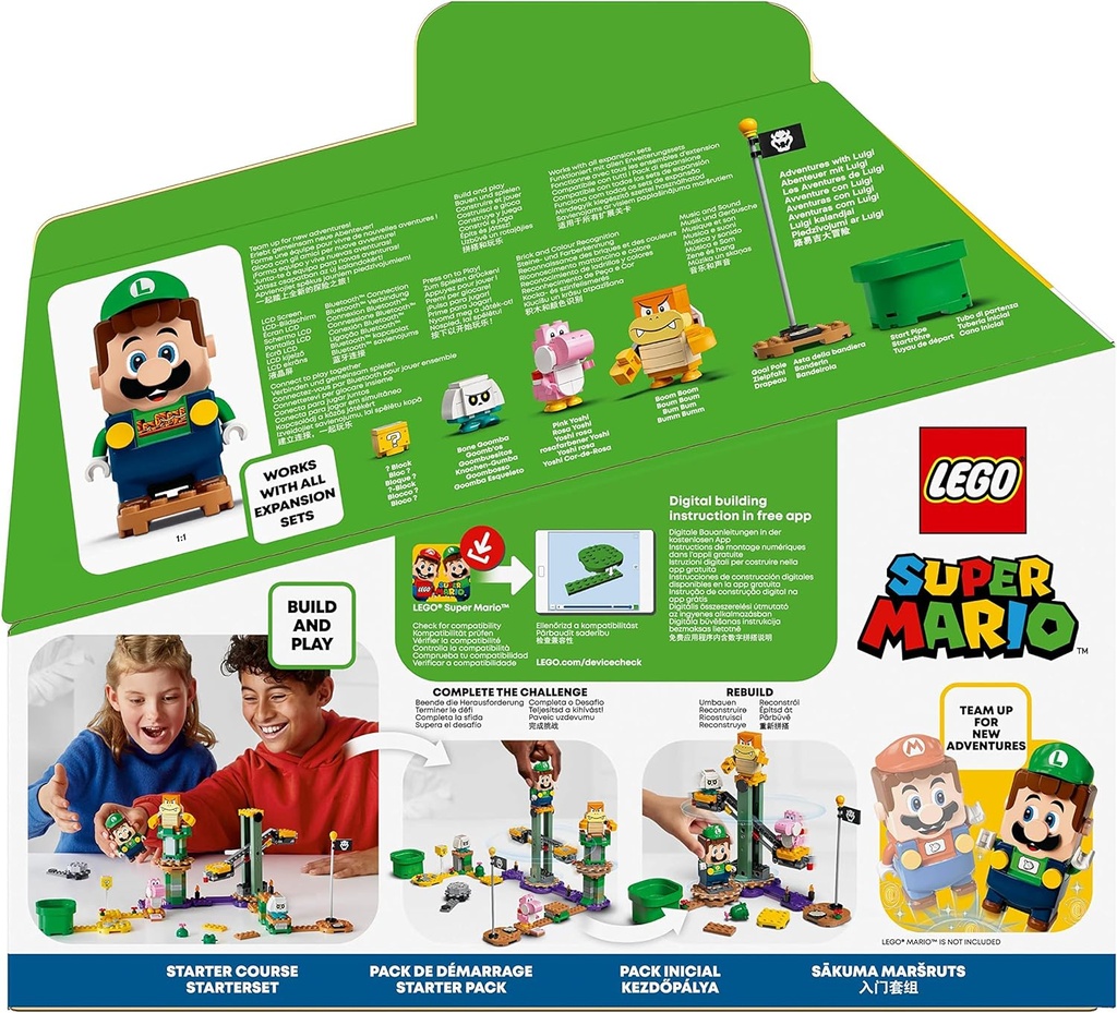 LEGO 71387 Super Mario Pack de Démarrage Les Aventures de Luigi, Jouet de Construction