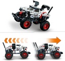 LEGO 42150 Technic Monster Jam Monster Mutt Dalmatien, 2-en1, Jouet Monster Truck à Voiture de Course