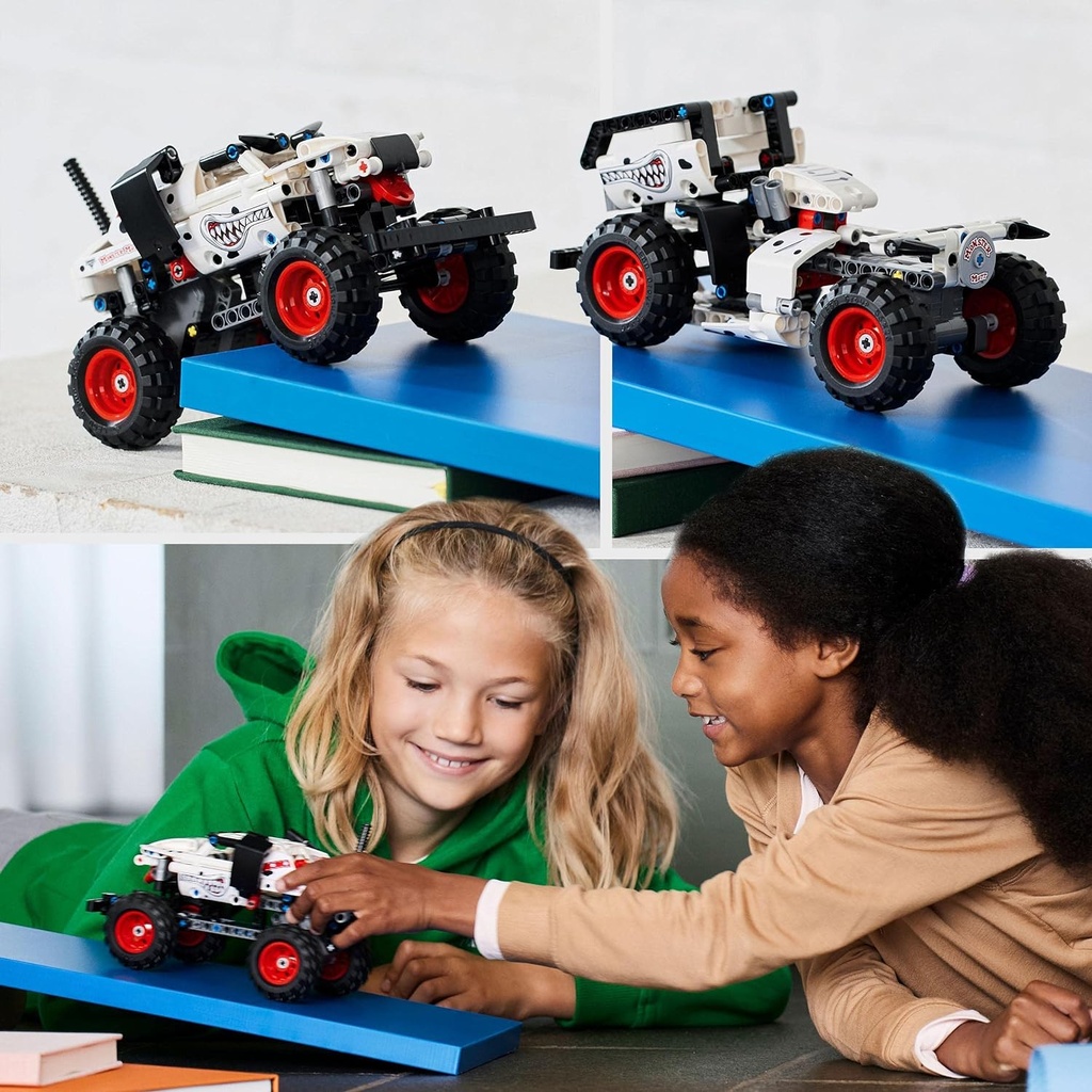 LEGO 42150 Technic Monster Jam Monster Mutt Dalmatien, 2-en1, Jouet Monster Truck à Voiture de Course