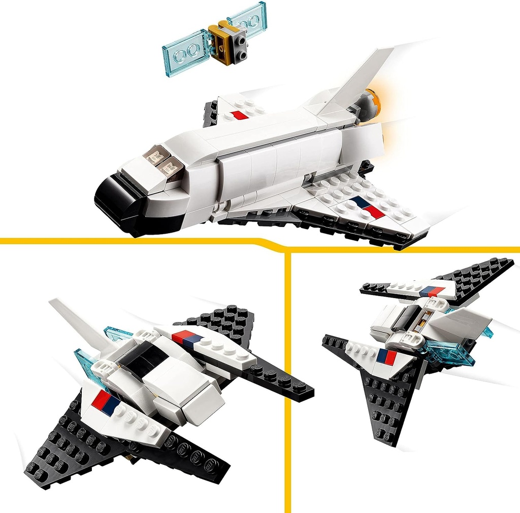 LEGO 31134 Creator Navette spatiale 3 en 1 pour astronaute et vaisseau spatial