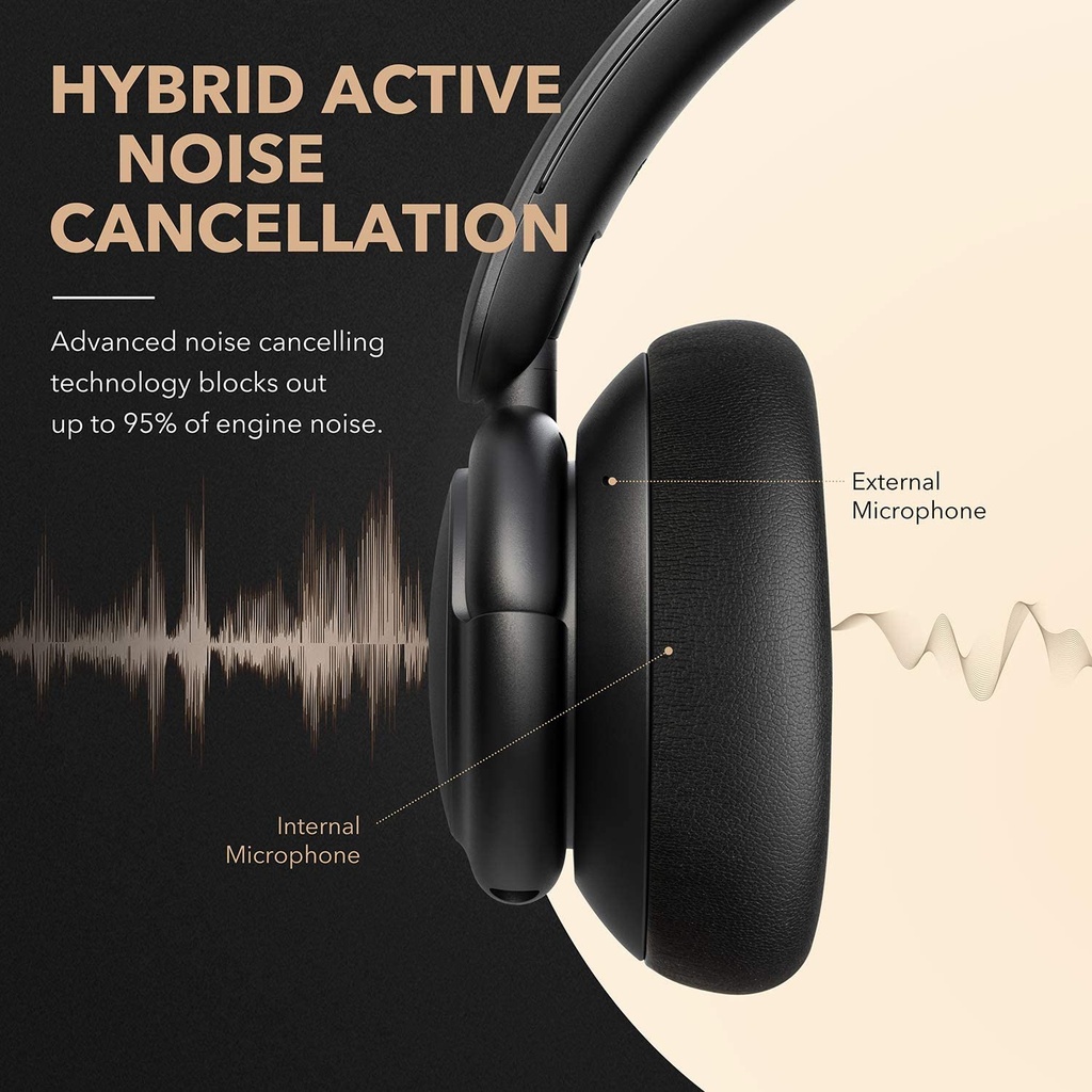 Casque Soundcore par Anker Life Q30 réduction de Bruit Active Hybride