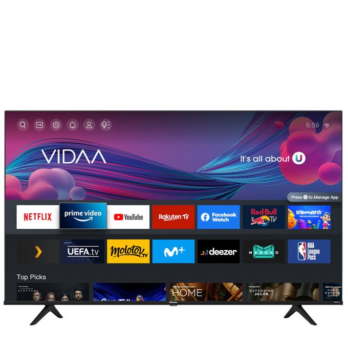 TV LED 55'' HISENSE/ 139CM/ SMART TV/ 4K UHD QUANTUM DOT HDR10+/NETFLIX-YOUTUBE