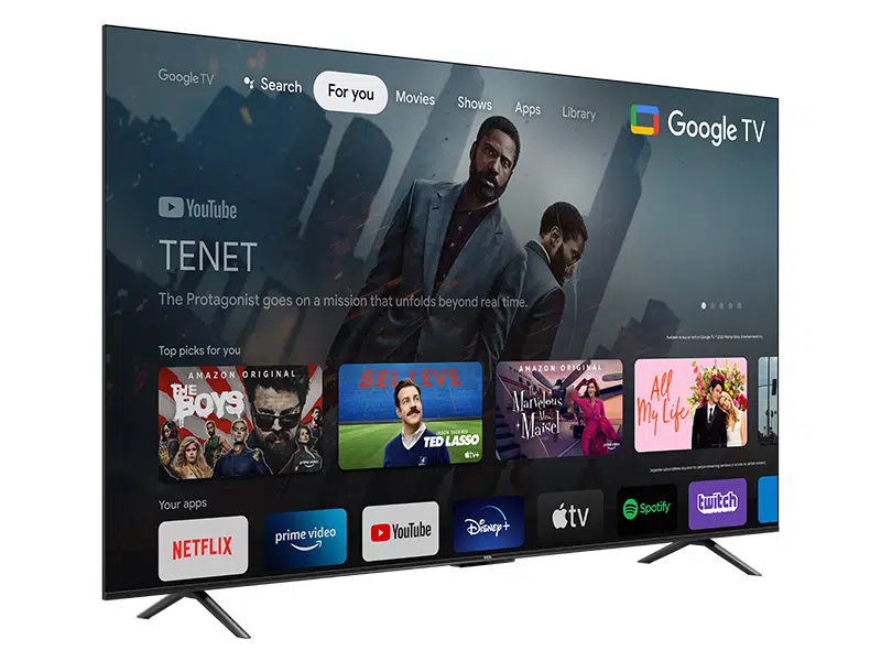 TV '' TCL/4K HDR/UHD/GOOGLE TV/NETFLIX-YOUTUB/EDGELESS DESIGN/PRIME VIDEO/DOLBY AUDIO