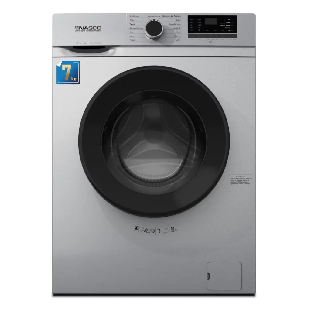 MACHINE A LAVER 7KG NASCO FRONT LOAD ARGENT