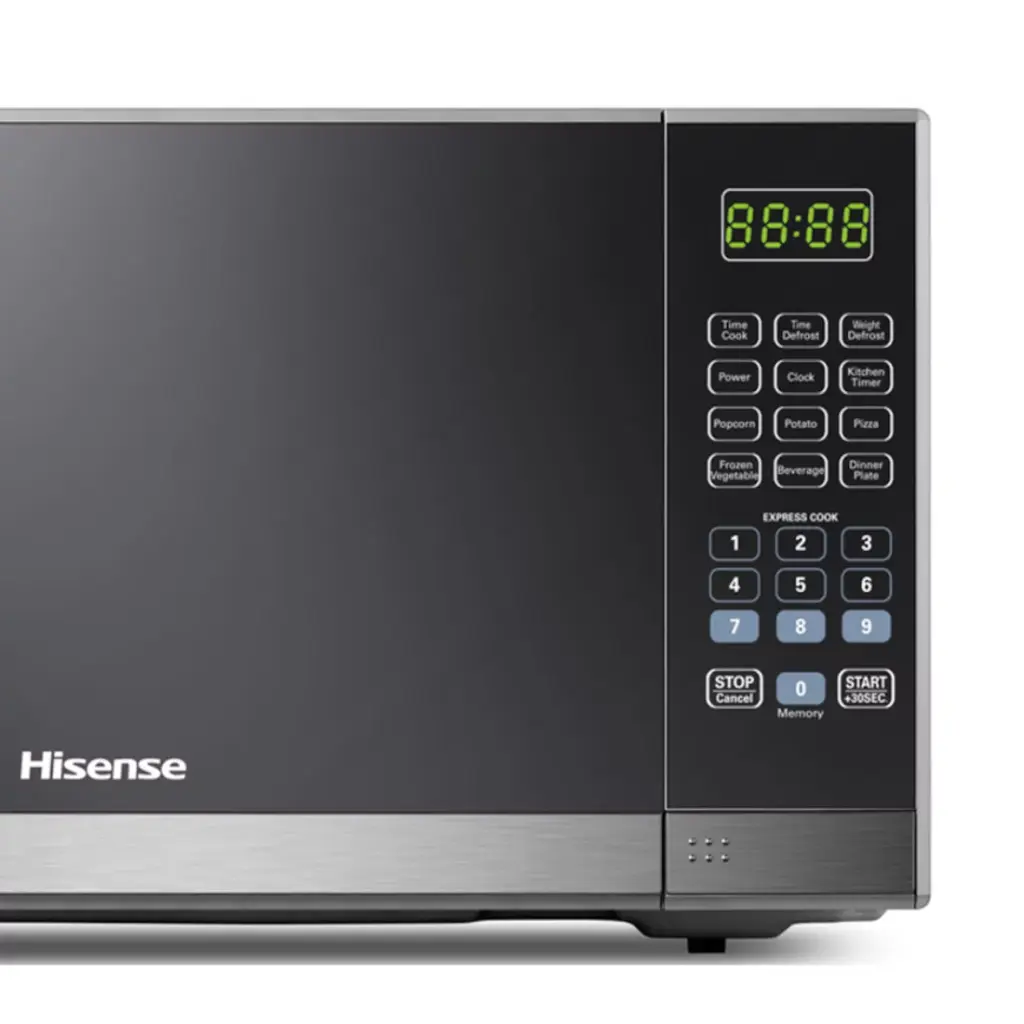 MICRO-ONDE HISENSE/36 LT/1000W/SILVER-MIRROIR/ECRAN TACTILE/SANS POIGNEE/11 POWER LEVELS