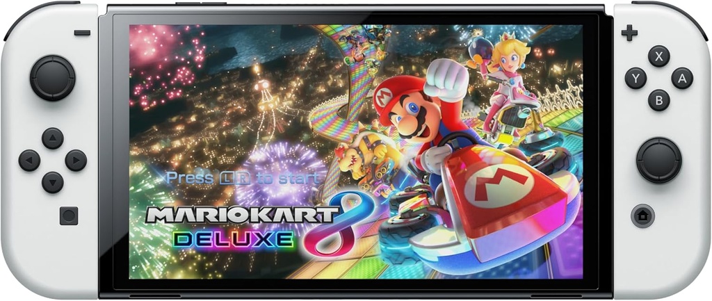 Pack Nintendo Switch (modèle Oled) Mario Kart 8 Deluxe (code De Téléchargement)