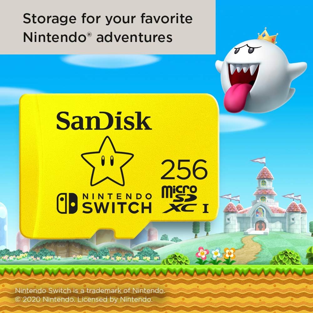 SanDisk 256 Go Carte microSDXC pour Nintendo Switch