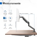 GRIFEMA , Support Ecran PC Moniteur de 13-32 Pouces