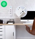 Nous A5 WiFi Multiprise Connectée. 3 Interrupteur Individuel Prises 15A, 3 USB Google Home Assistant Vocal