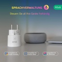 NOUS A8 Prise WiFi avec consommation d'énergie contrôlable via accessoires Alexa et Google Assistant