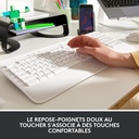 Logitech Signature K650, Clavier sans fil Ergonomique Entier avec Repose-Poignets