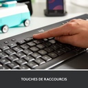 Logitech Signature K650, Clavier sans fil Ergonomique Entier avec Repose-Poignets