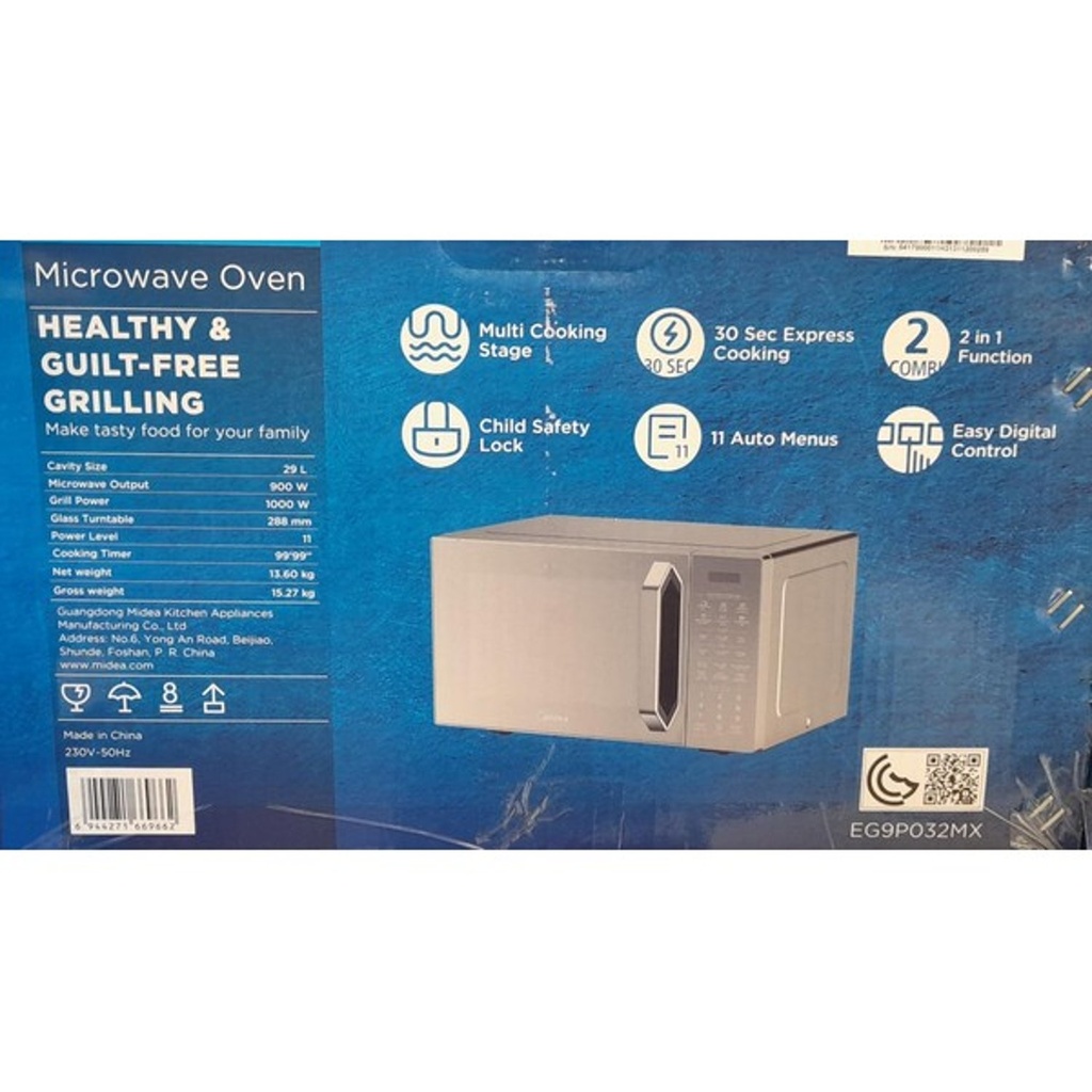 Four a micro-onde Midea 30Lt/1450w