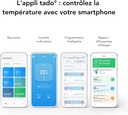 tado° Contrôle Connecté et Intelligent de la Climatisation V3+ et de la pompe à chaleur via Wi-Fi avec Support