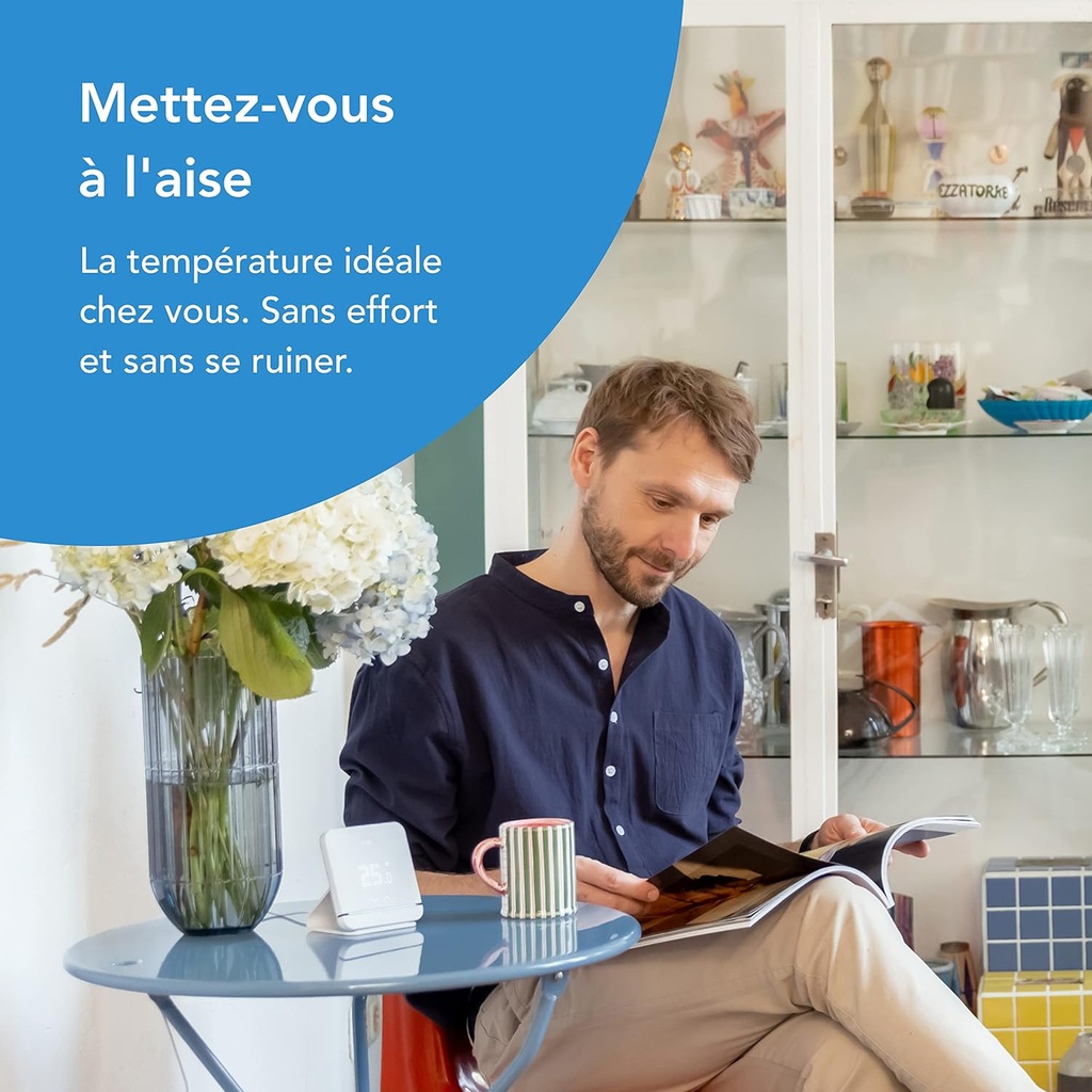 tado° Contrôle Connecté et Intelligent de la Climatisation V3+ et de la pompe à chaleur via Wi-Fi avec Support