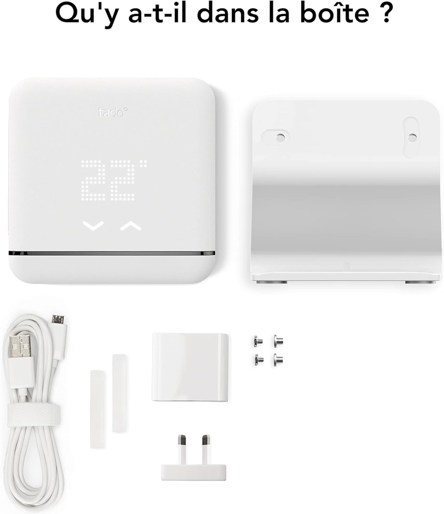 tado° Contrôle Connecté et Intelligent de la Climatisation V3+ et de la pompe à chaleur via Wi-Fi avec Support