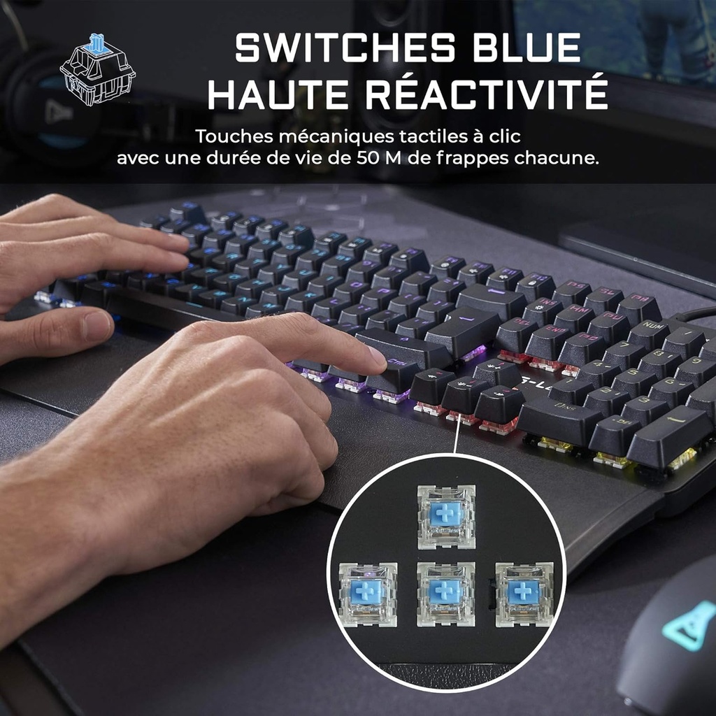 The G-LAB Keyz Carbon E Clavier Mécanique Gamer