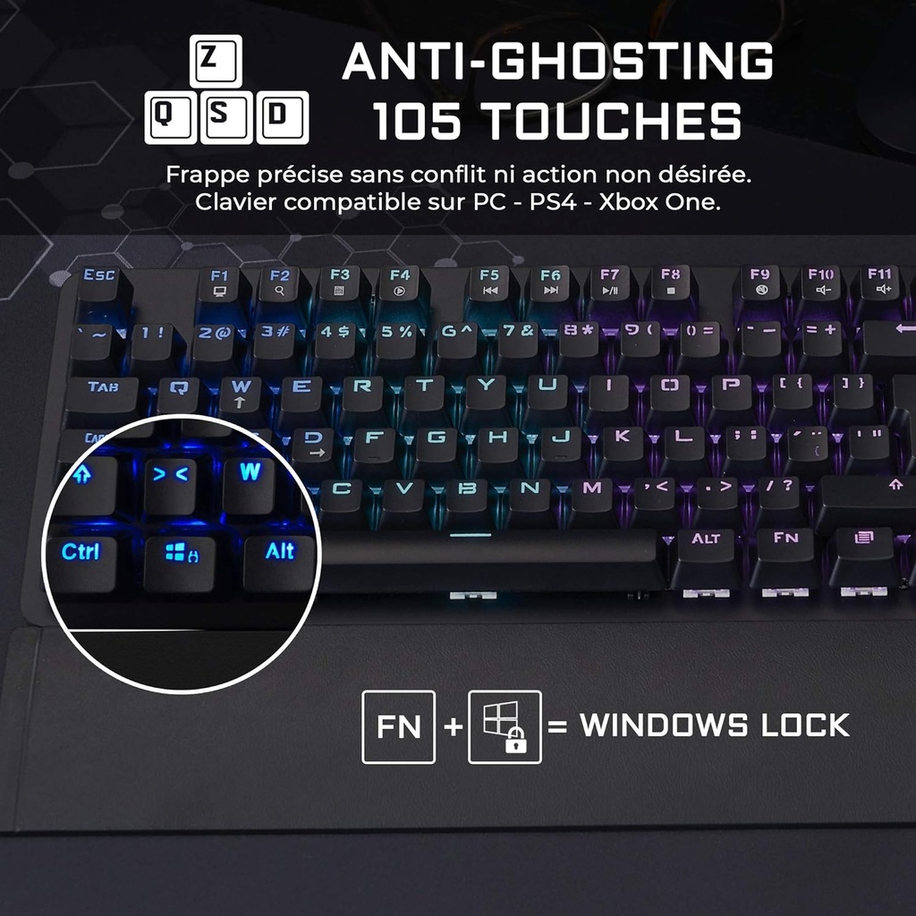 The G-LAB Keyz Carbon E Clavier Mécanique Gamer