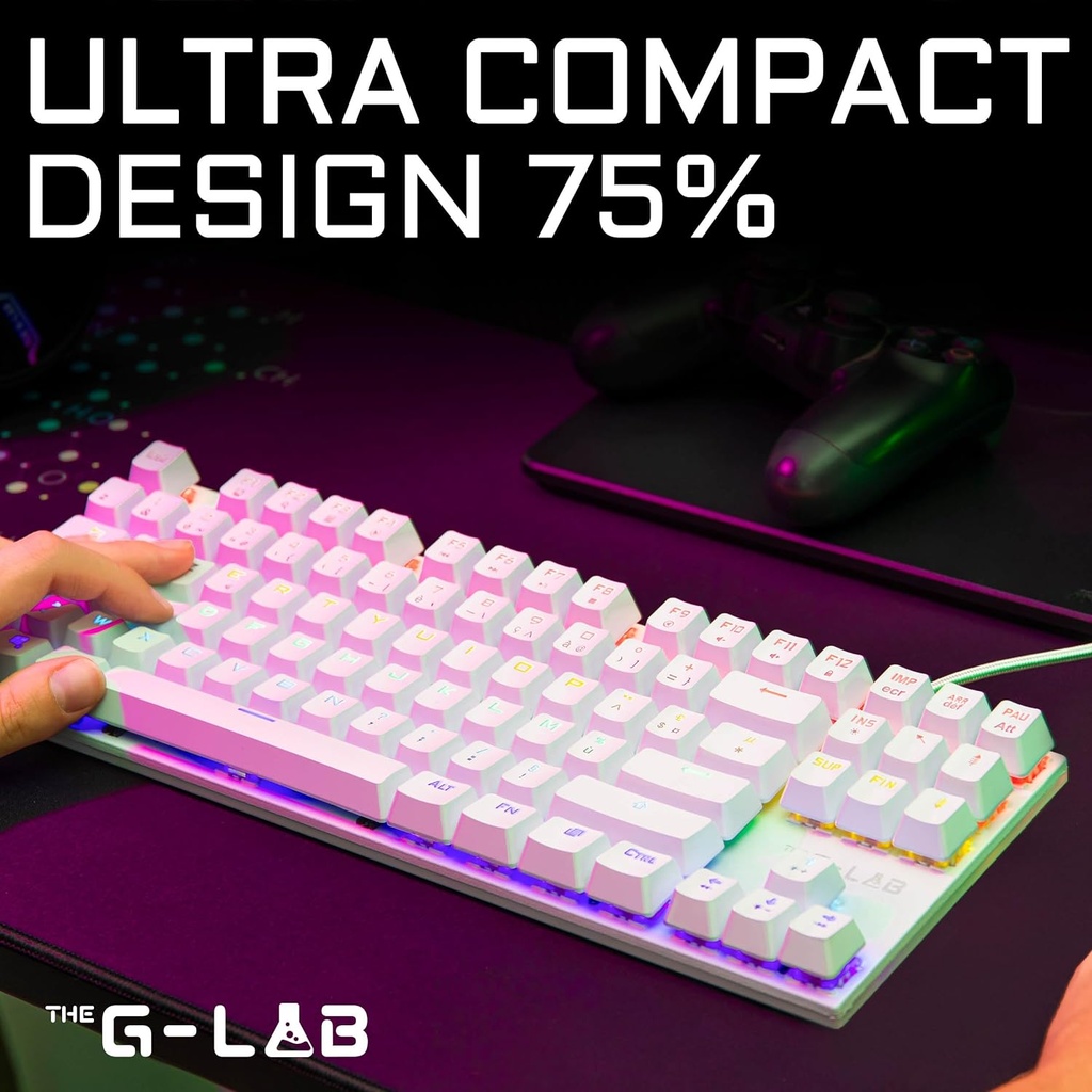 The G-Lab Combo Mercury Tkl- Pack Clavier Et Souris Gamer Mécanique Programmable