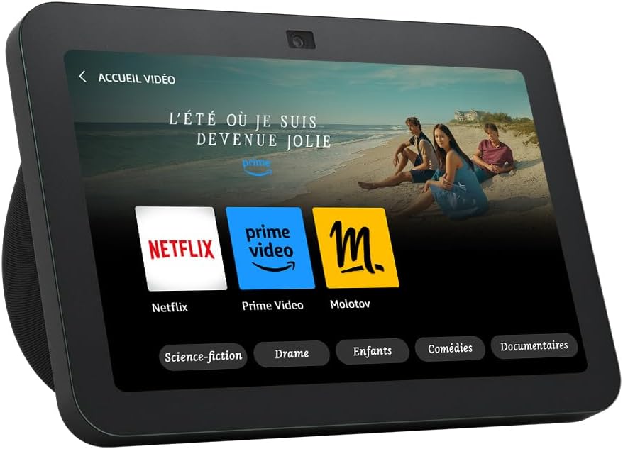 Echo Show 8 (3e génération, modèle 2023)  Écran tactile HD