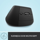 Logitech Lift Souris Ergonomique Verticale, Sans Fil, Bluetooth ou récepteur USB Logi Bolt