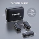 TONOR Micro Cravate sans Fil avec Étui 