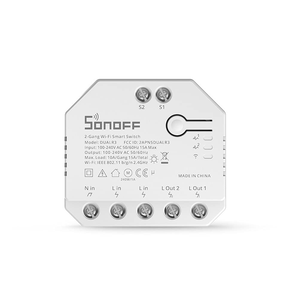 Interrupteur Connecté WiFi Smart Switch, DUAL R3 Dual