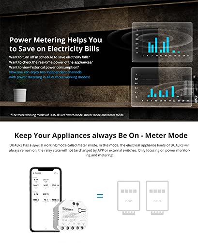 Interrupteur Connecté WiFi Smart Switch, DUAL R3 Dual