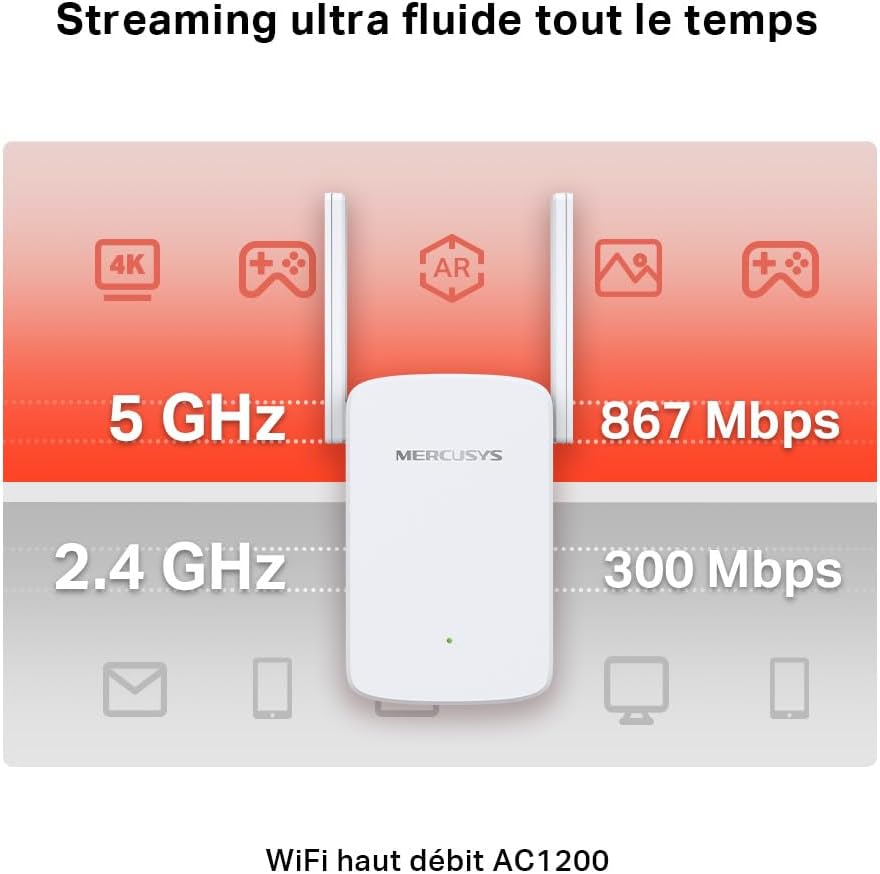 MERCUSYS Répéteur WiFi ME30 AC1200 Mbps