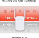 MERCUSYS Répéteur WiFi ME30 AC1200 Mbps